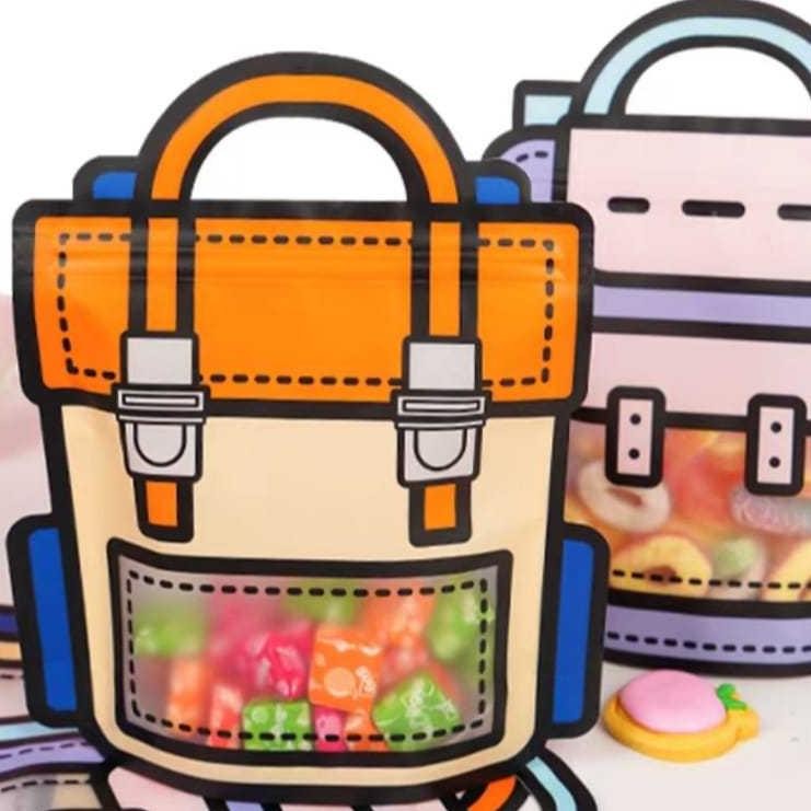 

rg-4 [BS] Plastik Snack Hadiah Ziplock Birthday Packaging Goodie Bag Isi 10Pcs Premium