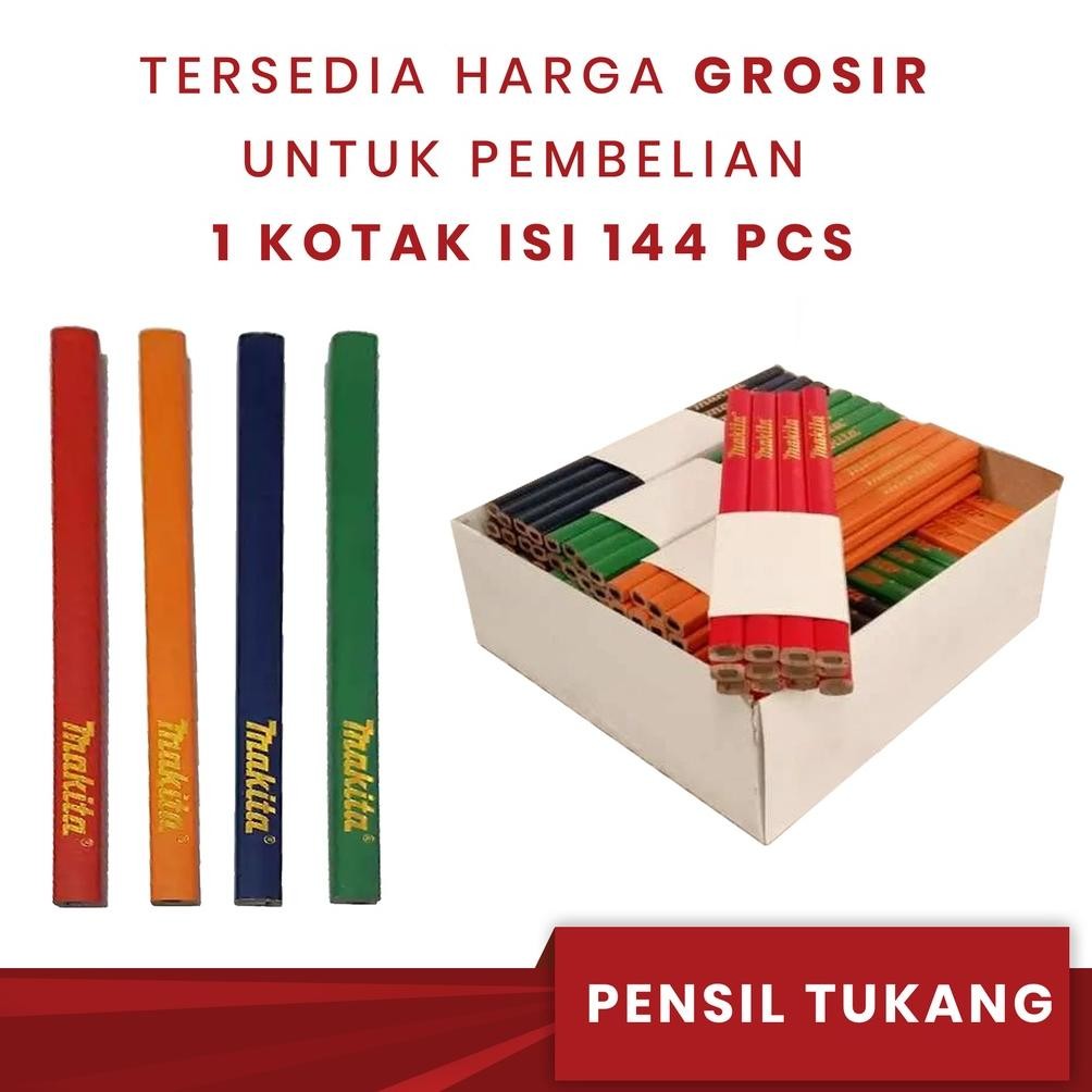 

PENSIL TUKANG / PENSIL TUKANG PER PCS & GROSS / PENSIL TUKANG MAKITA