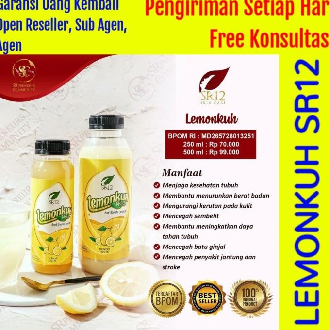 

Lemonkuh SR12 500 ml - Sari Lemon SR12 untuk Diet dan Kesehatan