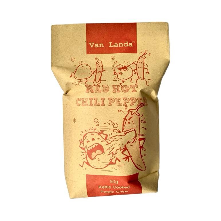 

Van Landa Keripik Kentang RED CHILI Kemasan RED SERIES 50g