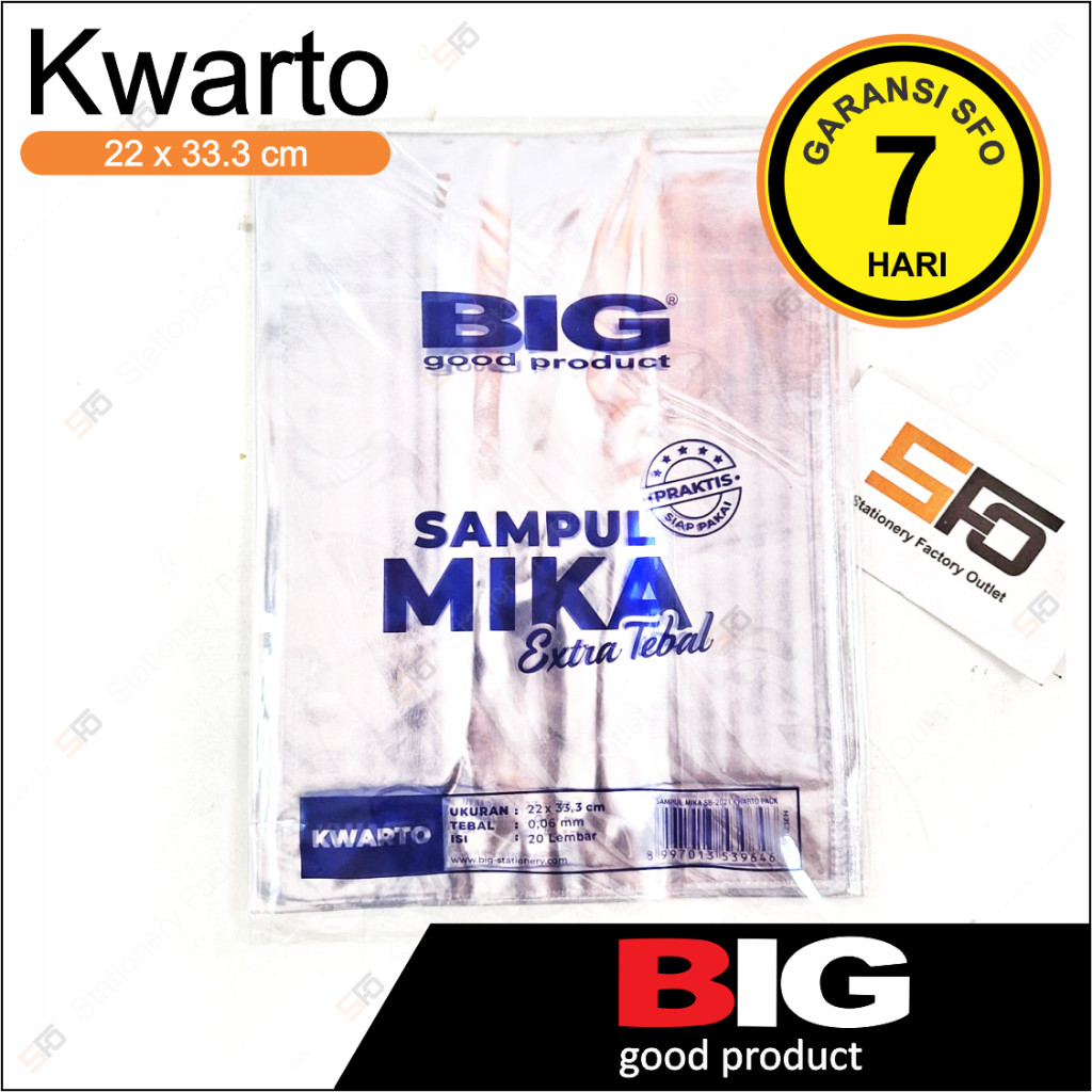 

Sampul Buku Mika BIG Kwarto 20 lembar - 2021 - SFO Semarang Official