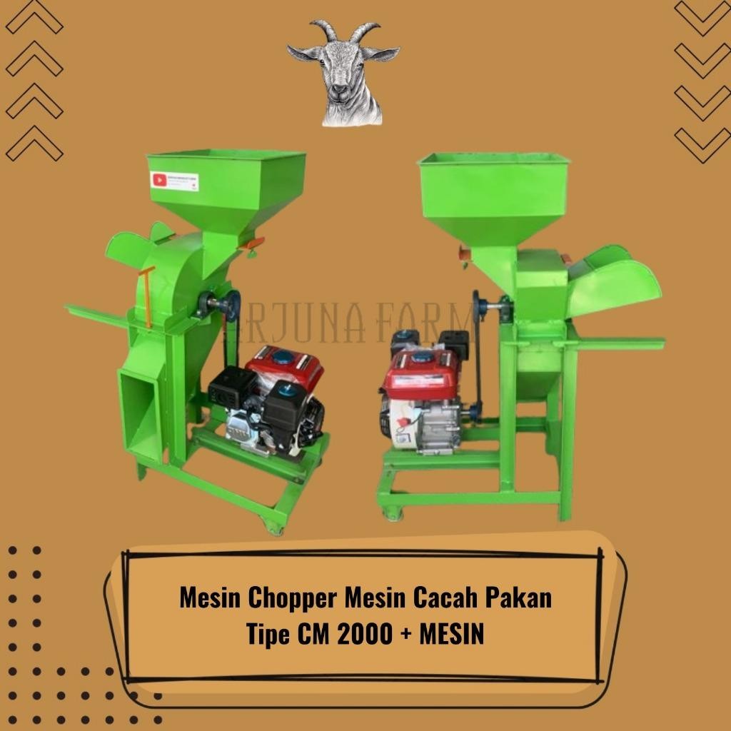 Mesin Pencacah Rumput Chopper Tipe CM 2000 + MESIN Ternak