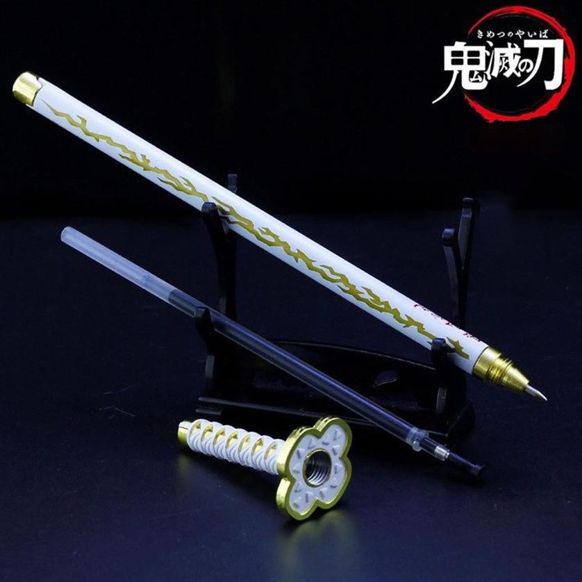 

uj-32 Pena Pulpen Pedang Sword Pen Anime Demon Slayer Kimetsu No Yaiba Tanjiro Zenitsu Giyu Rengoku Alat Tulis Hemat
