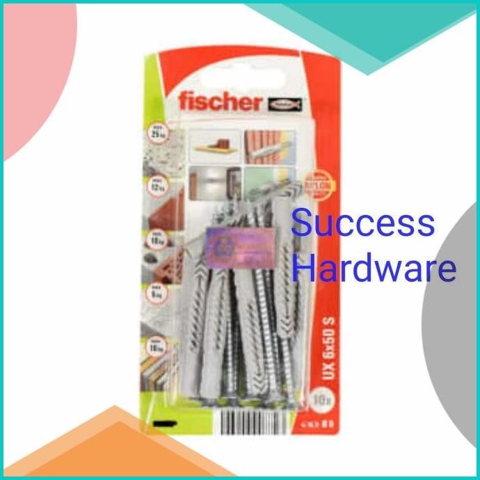 FISCHER SET SEKRUP NYLON UX6X50MM 10 PCS / SEKRUP FISHER 140BZ4 tools