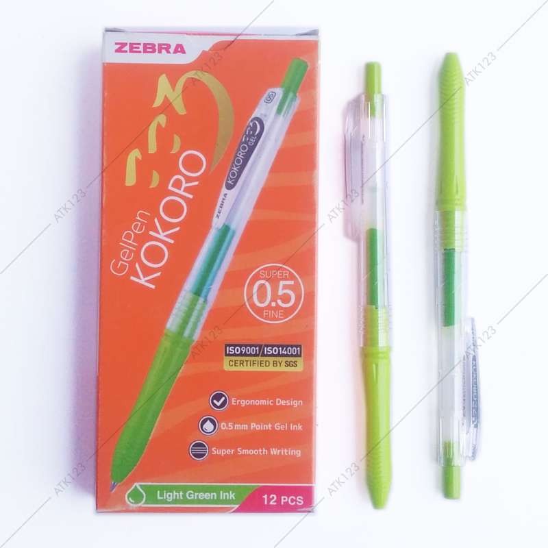 

Gramedia Cirebon - ZEBRA KOKORO GEL PEN 05MM LIGHT GREEN