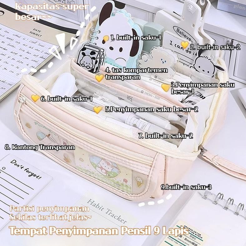 

fbx-4 COD4 Gaya Sanrio Lucu Pena Tas Karakter Anime Berkapasitas Besar Tempat Pensil Melody Kuromi Cinnamoroll Alat Tulis Pensil Kasus Murah