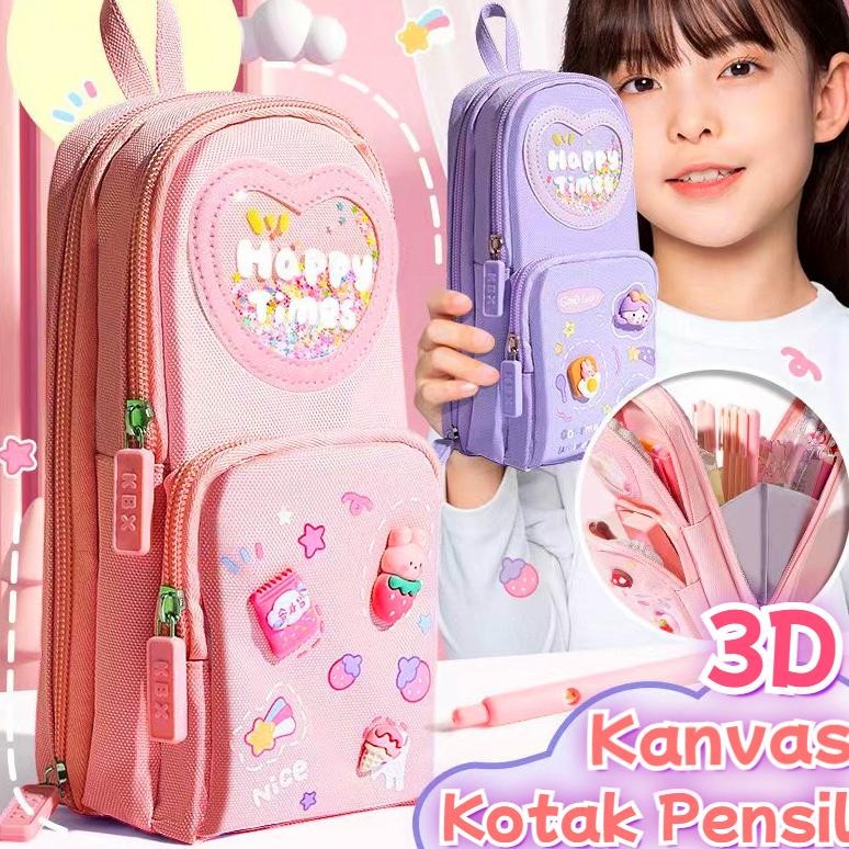 

Terlaris Gaya BaruTempat Pensil Kotak 3D Anak Perempuan Lucu Besar/ Kotak Pensil Kanvas 6 Ruang/Kotak Pensil Anak Sekolah/Tempat Pensil Kapasitas Besar Stroberi/Ceri/Es Krim Terlaris