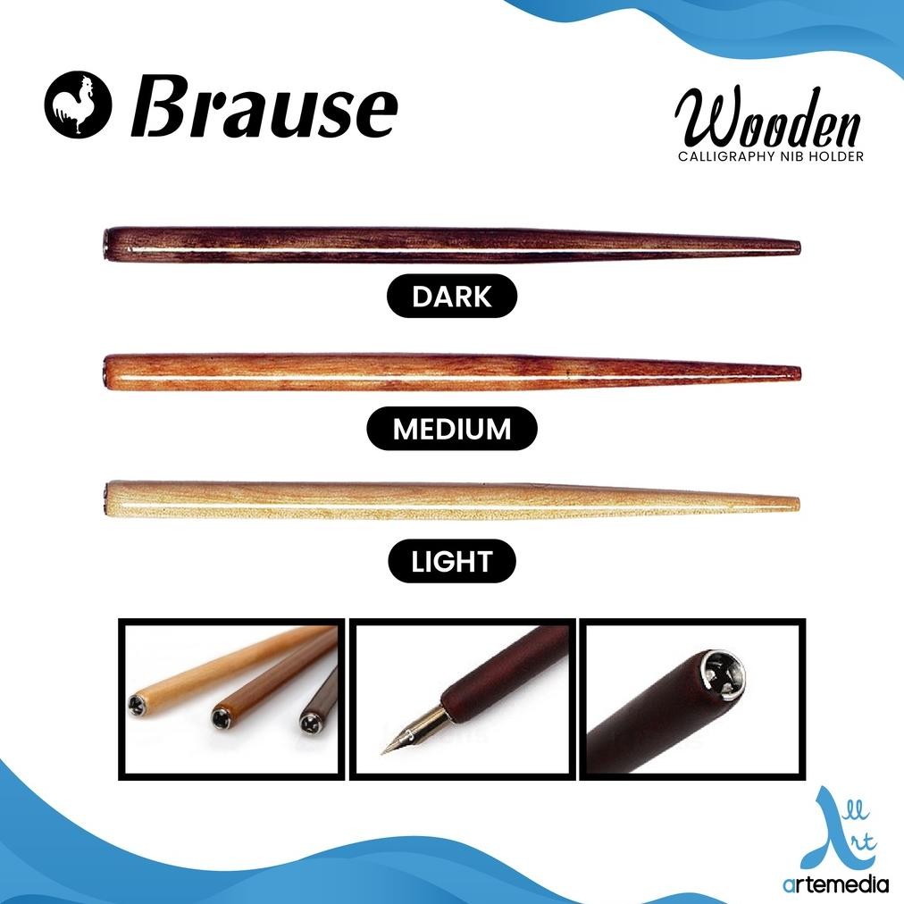 

ter-46 Brause Nib Holder Dip Pen Calligraphy Writing Berkualitas