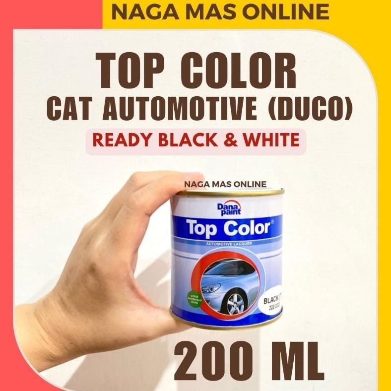 Discount Top Color 200Ml Putih Hitam Silver / Cat Automotive Mobil / Cat Duco 200 Ml Dana Paint Mura
