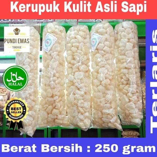 

KERUPUK KRUPUK KULIT ASLI SAPI DOROKDOK KULIT KRUPUK RAMBAK 250 GRAM