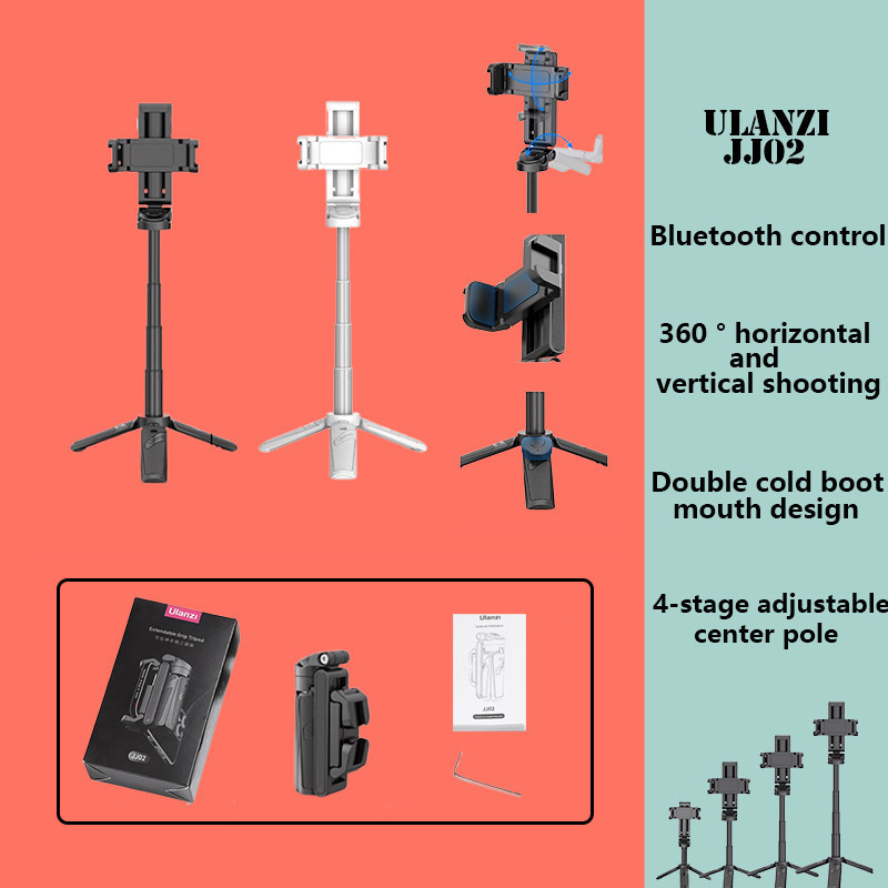 

Ulanzi JJ02 Tripod Ponsel Remote Control Bluetooth Pegangan Ponsel Dapat Diregangkan dan Diputar Tempat Tongkat Selfie Pegangan Portabel |8A060D21|