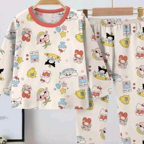 Piyama Kuro Anak Piyama Cinnamoroll Anak Piyama Melody Anak Piyama Hello Kitty Anak Piyama Pochacco 