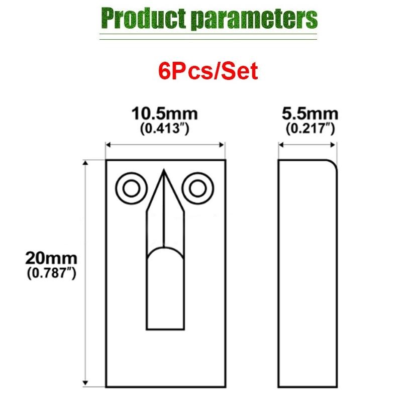 Aksesoris Musik 6Pcs/Set Saddle Bridge Tremolo Fixed Dengan Kunci Pas Untuk Gitar Elektrik Aksesori 