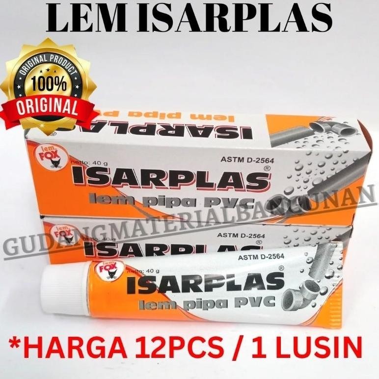 

[12Pcs Original] Lem Pipa Pvc Isarplas / Lem Isarplas / Lem Pvc 1 Pack 1 Slop 1 Lusin 12Pcs 1Pack - Termurah