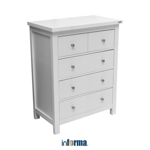 Terlaris Informa - Emma Kabinet 5 Laci - Putih