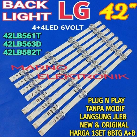 LAMPU BL BACKLIGHT LED TV LG 42 IN 42LB561T 42LB563D 42LB582T 42 INCH 42LB561 42LB563 42LB582 42LB 4