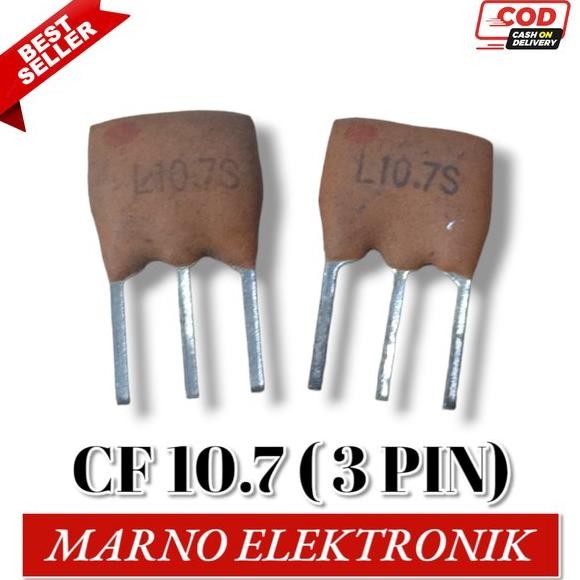 CERAMIC FILTER CF 10.7 10,7 10.7Mhz 10,7Mhz 3 PIN 3 KAKI KERAMIK ORI