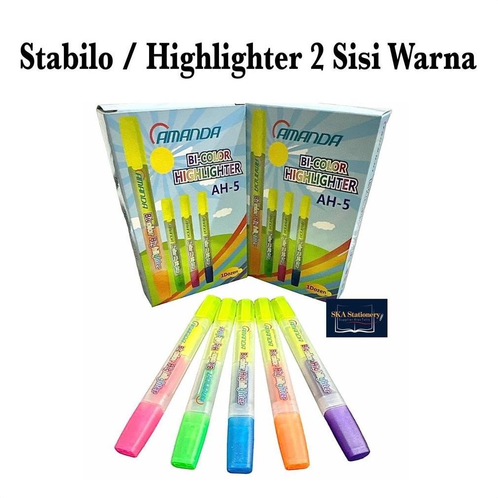 

Stabilo 2 Sisi Warna / Highlighter (Pcs)