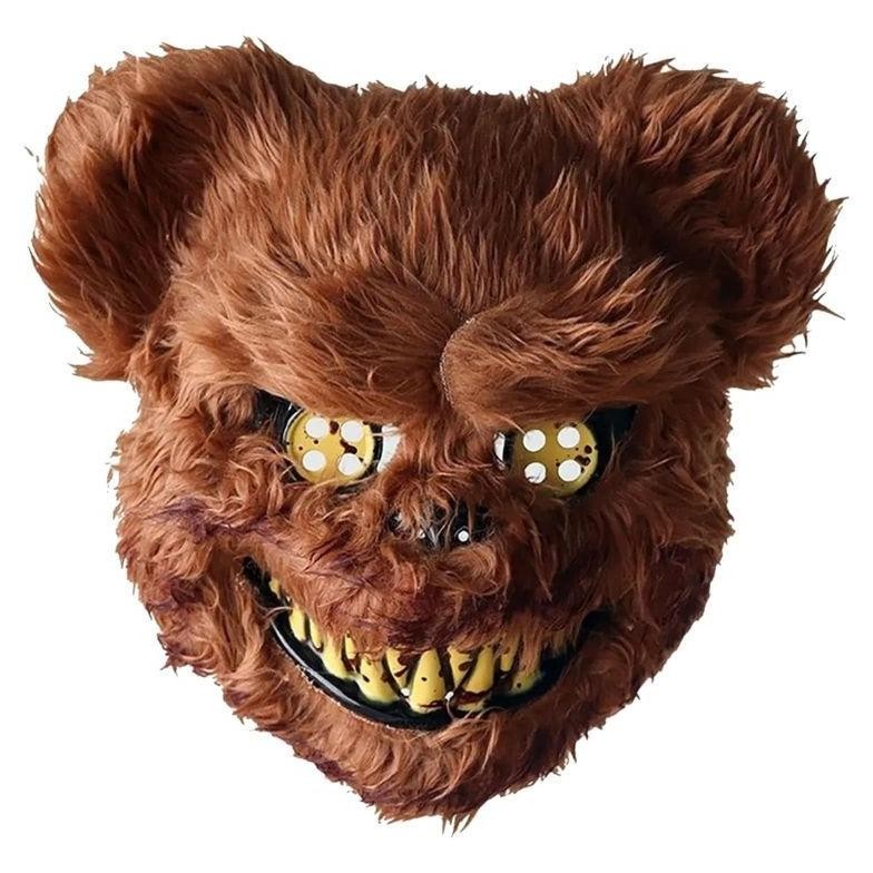 Premium Topeng Beruang Seram Kostum Halloween Berdarah Monster Seram Halloween High Quality