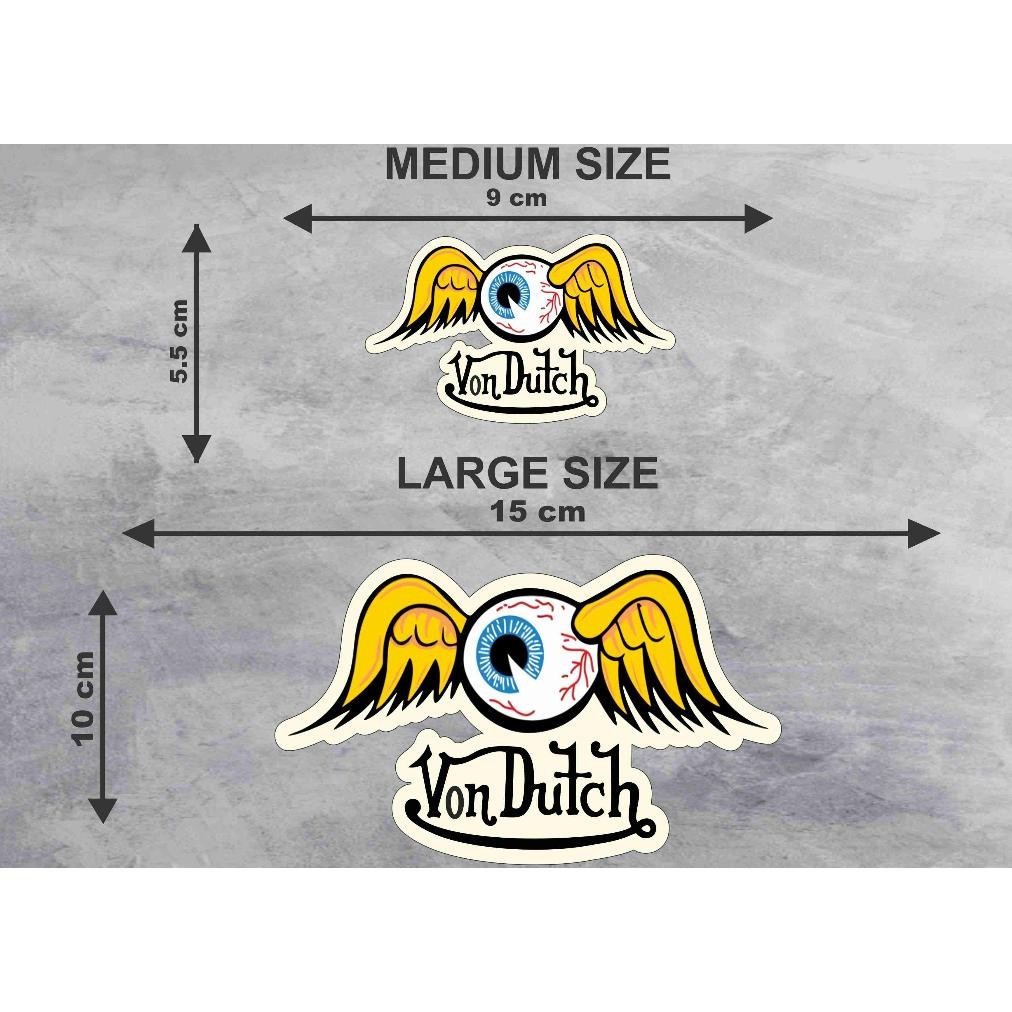 

STICKER VON DUTCH - STICKER LOGO BRAND - STIKER MOTOR - STIKER HELM - STICKER PACK LAPTOP TUMBLER HP