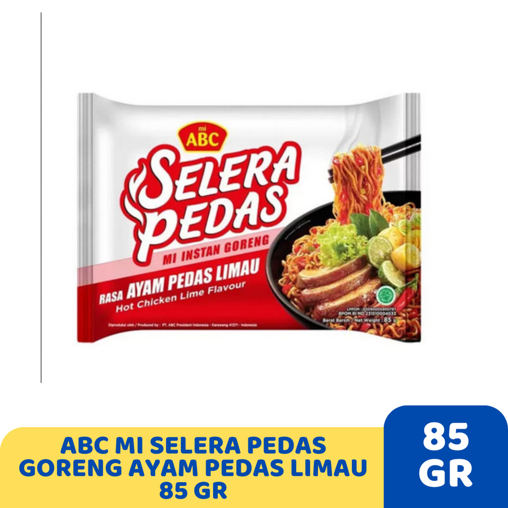 

ABC MI SELERA PEDAS GORENG AYAM PEDAS LIMAU 85 GR