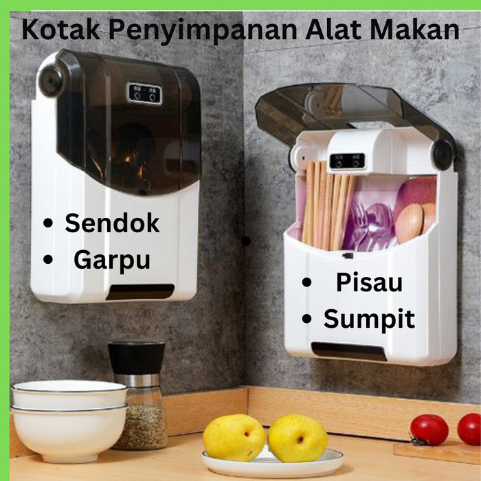 

Terbaru Kotak Tempat Penyimpanan Alat Makan Sendok Garpu Pisau Dapur Gantung Limited
