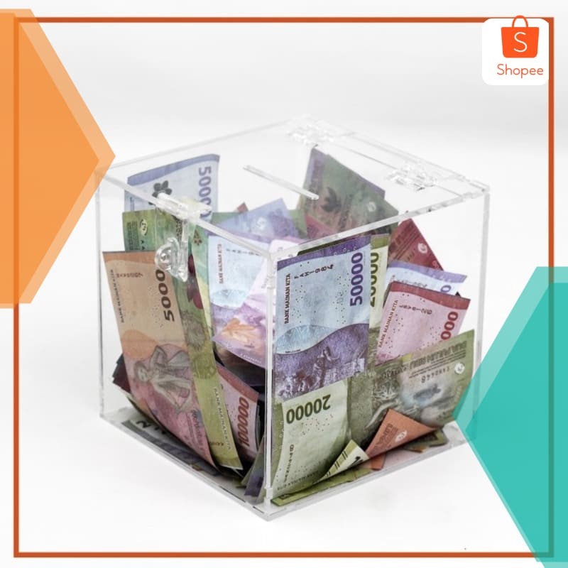 

Grosir Kotak Amal Akrilik / Box Saran - 15x15x15cm 3mm - Rangkai Sendiri Elegan