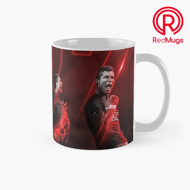 Mug Kopi Cristiano Ronaldo in Manchester United Classic Mug