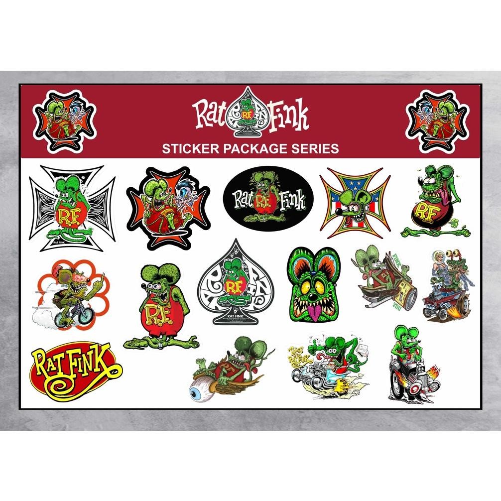 

STICKER PACK RATFINK-STICKER AESTHETIC-STIKER BRAND-STICKER HELM-STICKER LAPTOP-STIKER MOTOR