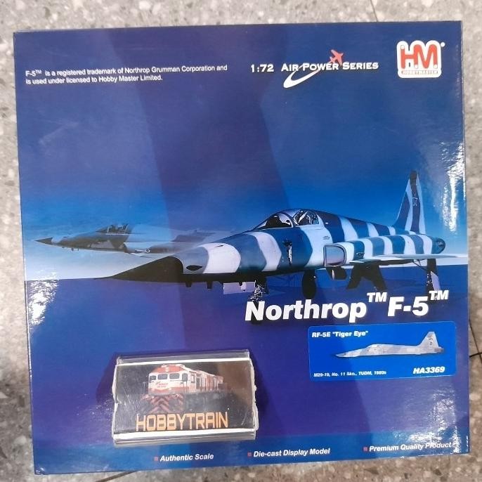 DIECAST PESAWAT HOBBY MASTER HM HA3369 NORTHROP F-5 RF-5E TIGER EYE M29-19 NO 11 SKN TUDM 1980s