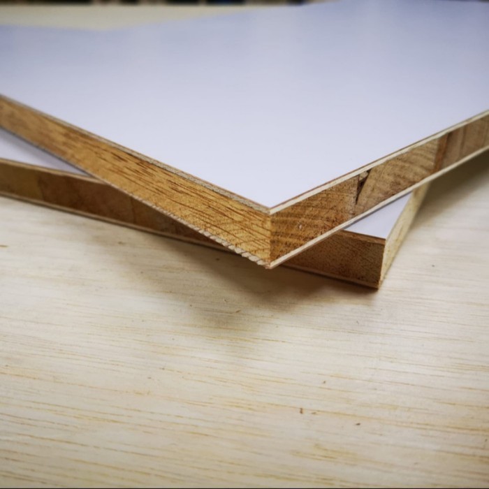 Haehae Blockboard Melamin Putih 18Mm (120X60Cm) Melaminto Blockboard Blockmil