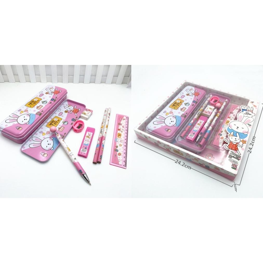 

rd-67 2010 Stationary Set Kotak Pensil Anak Set 7 In1 Stationery Alat Tulis Kotak Pensil Karakter S1228 Murah