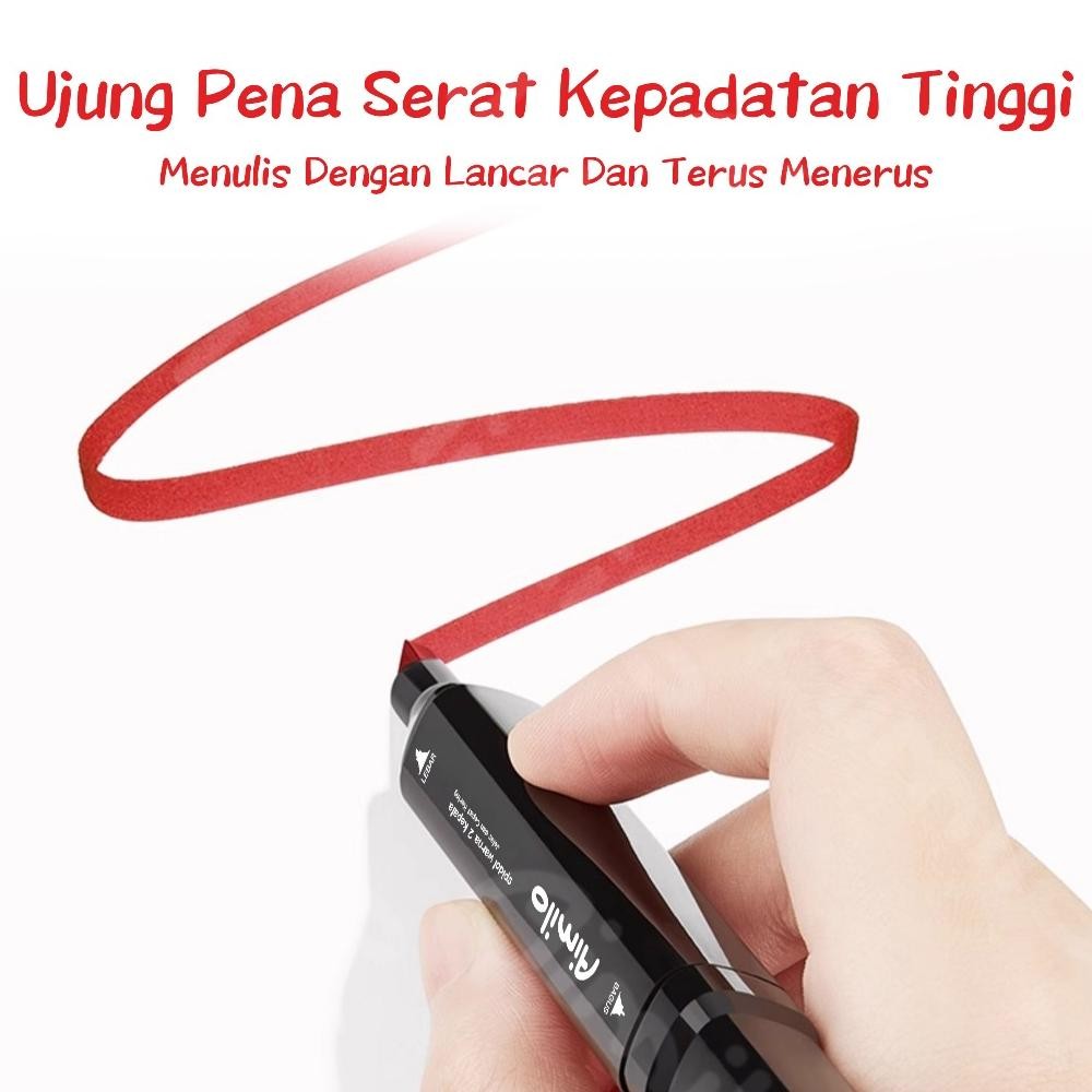 

jy-56 Aimilo Spidol Warna Warni 1 Set Sketch Marker 2 Tip Touch Marker 48/60/80 Warna Viral