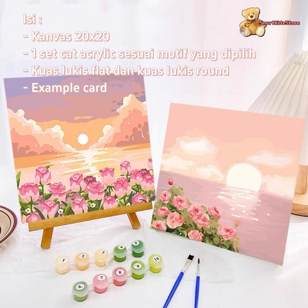 

PJ24 Paint By Number 20x20 Nature Series DIY Painting Kit Canvas Paint Kit Digital Aesthetic Kanvas Lukis Hemat