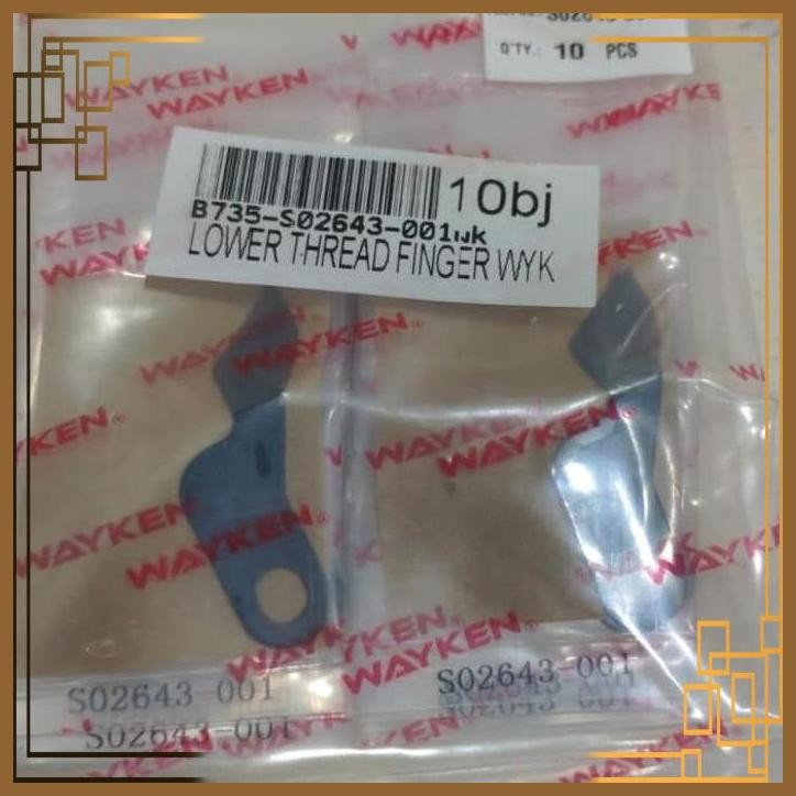 

[SGW] S02643-001 WAYKEN BROTHER LOWER THREAD FINGER / TAHANAN PISAU