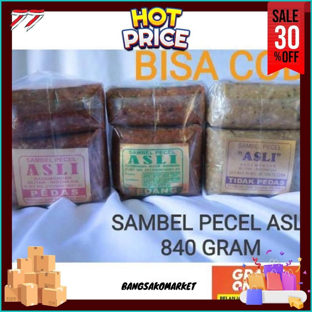 

Sambel Pecel Asli Blitar 840 Gram Cod