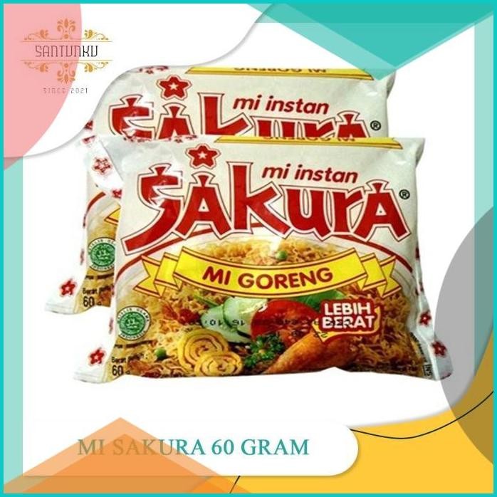 

MIE SAKURA 1 PCS / 1 DUS ISI 40 PCS GORENG 60 GRAM [SANTUNKU] 140BZ4