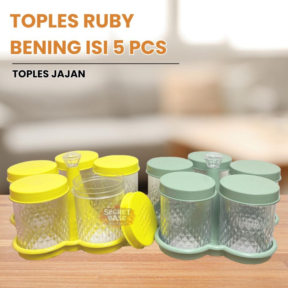 VD08 TOPLES DAUN PERMATA - Rodong Lebaran / Toples 1 Set Mewah Kristal Estetik Viral