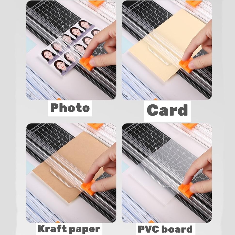 

rt-69 Alat Potong Kertas Paper Cutter Paper Trimmer Kertas 810 A4 Pemotong Kertas Portabel 12 Inci | Pemangkas Kertas dengan 5 Pisau Pemotong GRATIS Termasuk! Viral