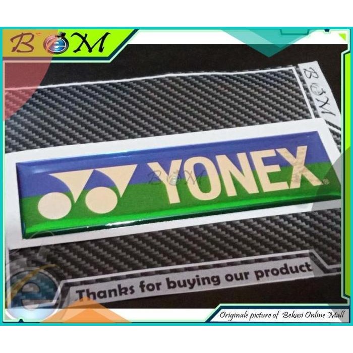 

Sticker stiker Logo timbul yonex 140BZ4 parts