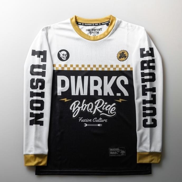 PHILLIP WORKS X BBQ RIDE JERSEY | LONG SLEEVE PRIA | KAOS PRIA CASUAL HF56