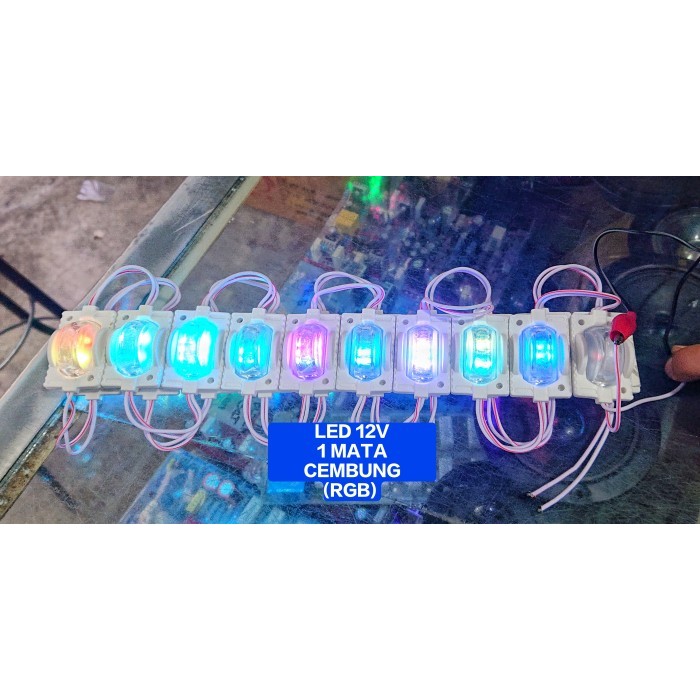 `````````] Modul Led 3 Mata 12V RGB /Led Strip 12V 3 Mata RGB Led Roda Cembung