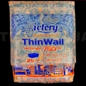 

Terbaru Thinwall rect persegi panjang tempat kotak makan plastik 750ml isi 25 Limited