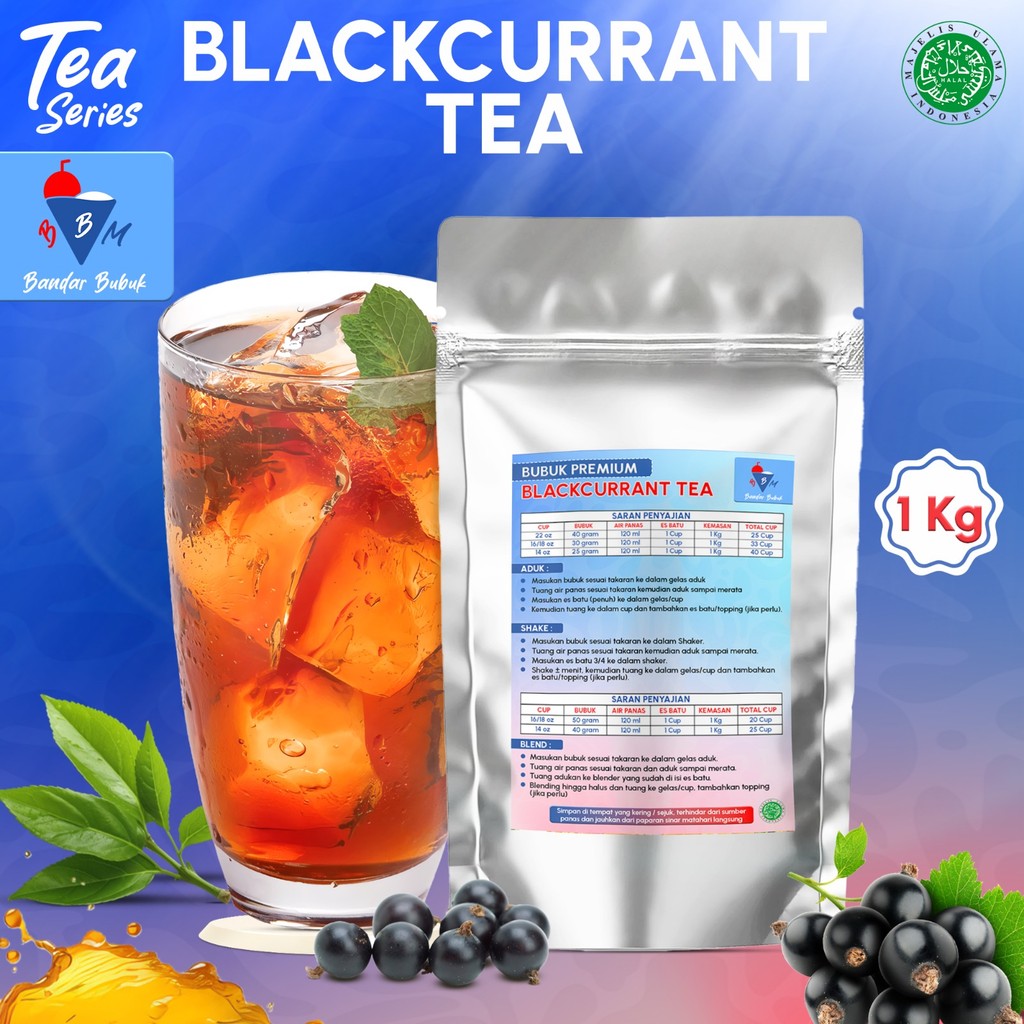 

BLACKCURRANT TEA 1KG BANDAR BUBUK MINUMAN PREMIUM READY BANYAK VARIAN RASA
