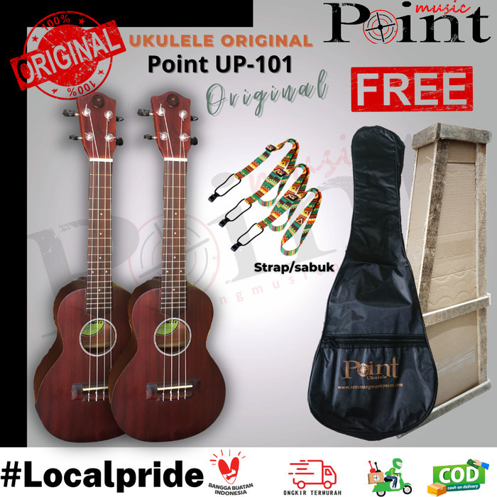 BERKUALITAS Alat Musik Gitar Ukulele Original Point UP-101