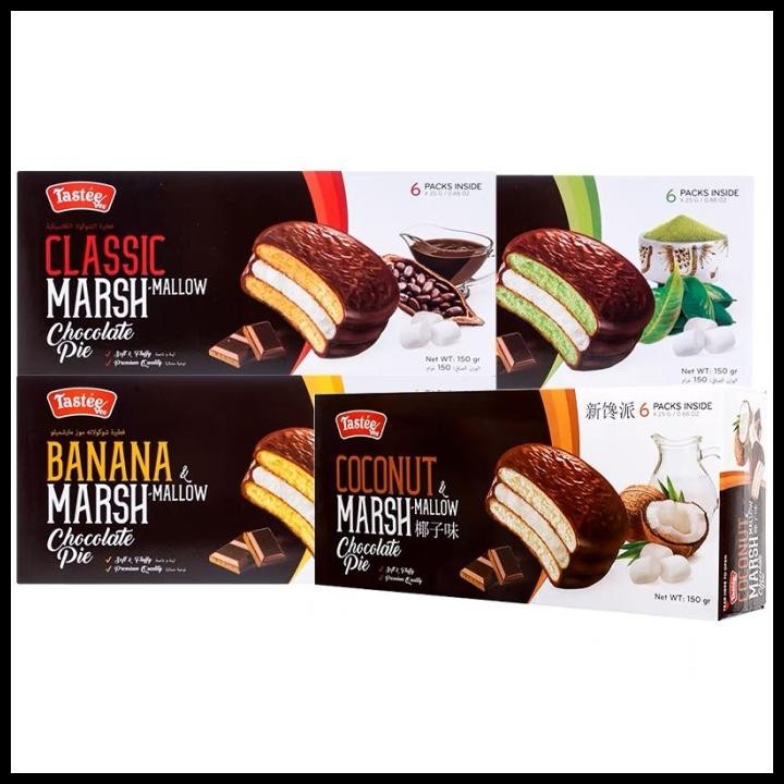 

Tastee Choco Pie Marshmallow 150G Kue Lapis Marshmallow Aneka Rasa