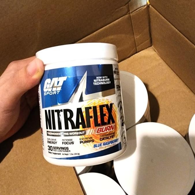 GAT NITRAFLEX NITRA FLEX BURN PRE WORKOUT PREWORKOUT 30 SERVINGS BNJ