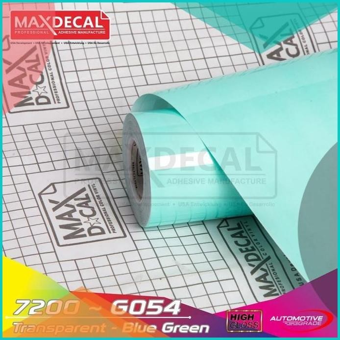 

Sticker Maxdecal 7200 G054 Blue Green Tosca Transparan Line Kertas 14