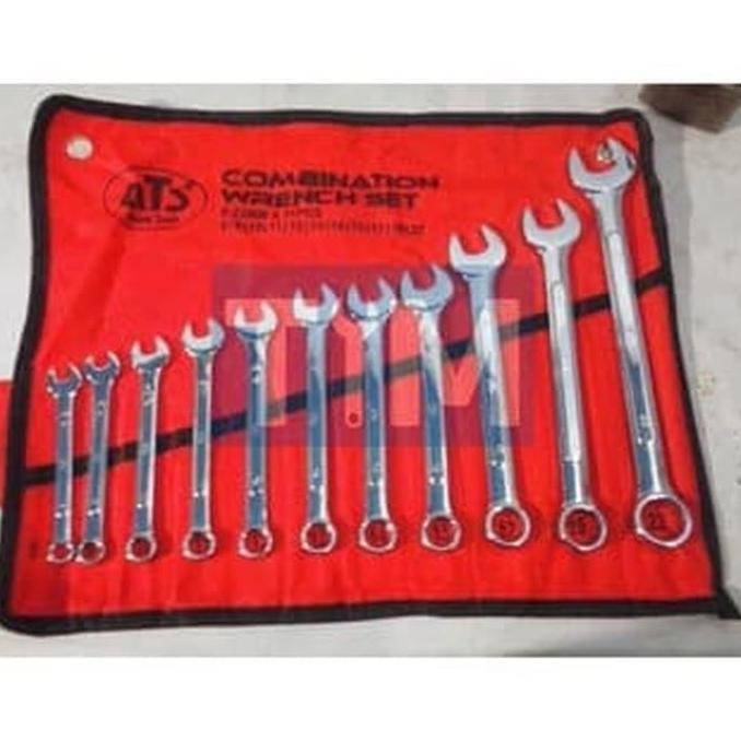 Kunci Ring Pas Set Ats/Combination Set/Obeng Kunci Set/Kunci Pas Set New