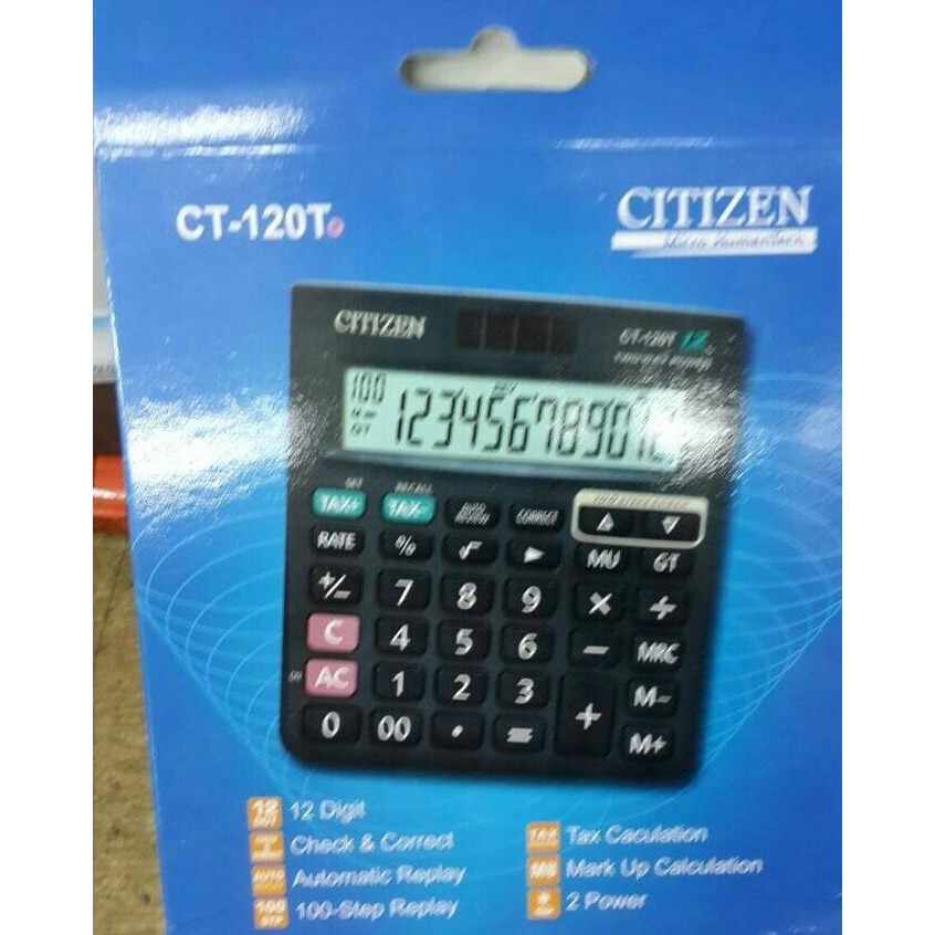 

Bisa COD Alat Menghitung Kalkulator CITIZEN CT-120T 12 Digit Terlaris. Sale